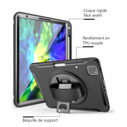 Coque Protection Intégrale Support (Noir) pour Apple iPad Pro 11 Pouces 2021