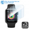 [Pack x3] Protection d'écran en Verre Trempé Dureté 9H pour Apple Watch 38mm (Serie 3/2/1)