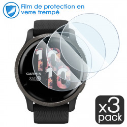 [Pack x3] Protection d'écran en Verre Trempé Dureté 9H pour Garmin Venu 2S 40mm