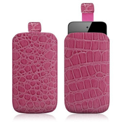 Housse coque étui pochette style croco pour Apple Ipod Touch 4G