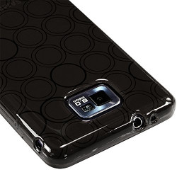 Housse Coque Style Cercle pour Samsung Galaxy S2 / S2 Plus Couleur Fumé Translucide + Chargeur Auto