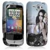 Housse coque rigide complète pour HTC Wildfire G8 avec motif + Film protecteur