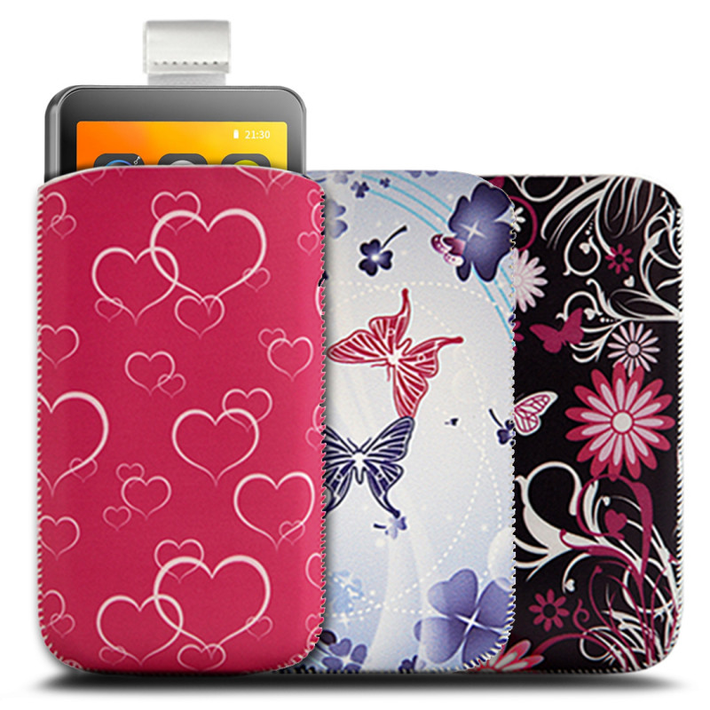 copy of Housse Etui Porte-Carte Support Universel S Couleur Rose Fushia pour Archos 45b Helium 4G