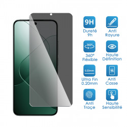 Protection Anti-Espion en Verre Fléxible pour Xiaomi Redmi 9 (Pack x2)