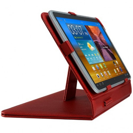 Housse Etui Universel pour Tablet PC Odys Loox (7") Couleur Rouge