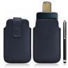 Housse coque étui pochette bleu pour Apple Ipod Touch 1G/2G/3G + Stylet