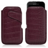 Housse coque étui pochette style croco pour Motorola Defy