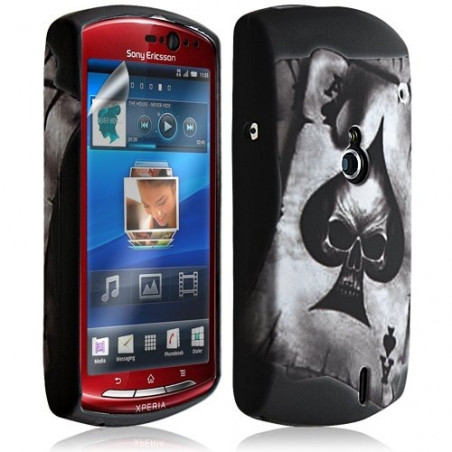 Housse Coque Étui En Gel Pour Sony Ericsson Xperia Kyno Avec Motif + Film Ecran