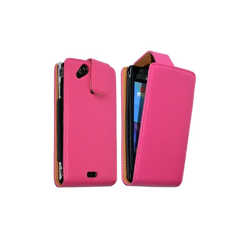 Housse coque étui rose fuchsia pour SonyEricsson Xperia Arc X12 + film protecteur d'écran