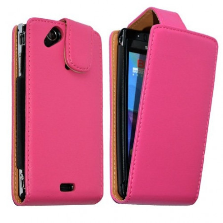 Housse coque étui rose fuchsia pour SonyEricsson Xperia Arc X12 + film protecteur d'écran