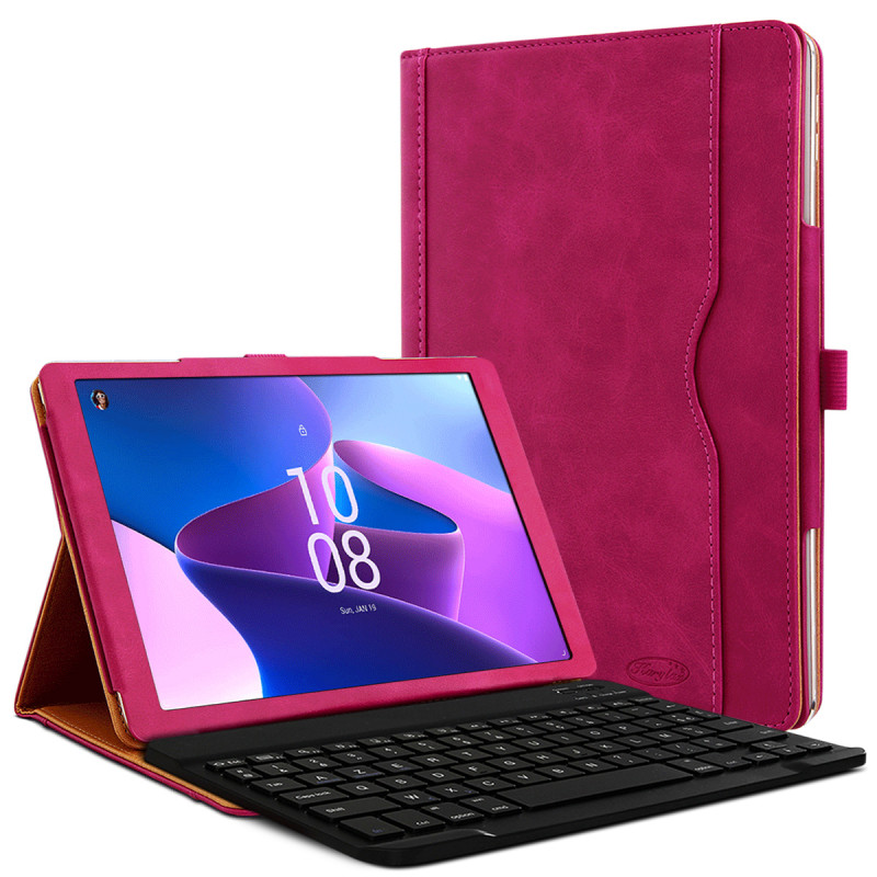 copy of Clavier AZERTY + Étui de Protection Rose pour Lenovo Tab M10 5G