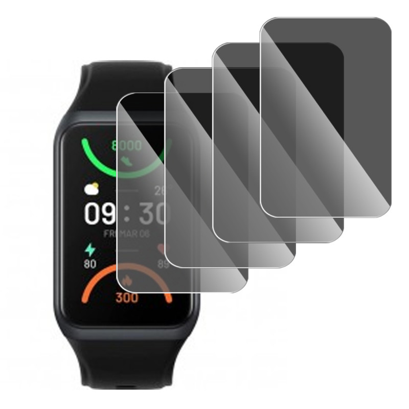 Protection Anti-Espion en Verre Fléxible pour Montre Connectée Samsung Galaxy Fit 3 (Pack x4)