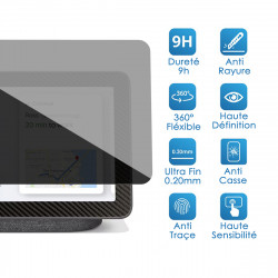 Protection Anti-Espion en Verre Fléxible pour Assistant Vocal Google Nest Hub Max
