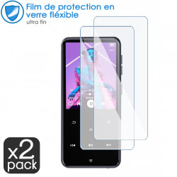 Verre Flexible Dureté 9H pour écran Lecteur MP3 AGPTEK M3 2,4 pouces (Pack x2)