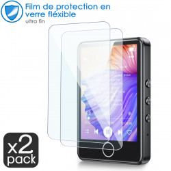 Verre Flexible Dureté 9H pour écran AGPTEK 64Go Lecteur MP3  2.8 pouces (Pack x2)