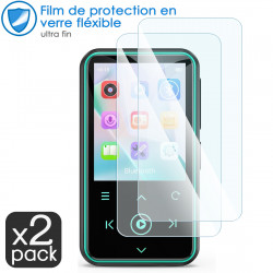 Verre Flexible Dureté 9H pour écran Lecteur MP3 AGPTEK M2 1,8 pouces (Pack x2)