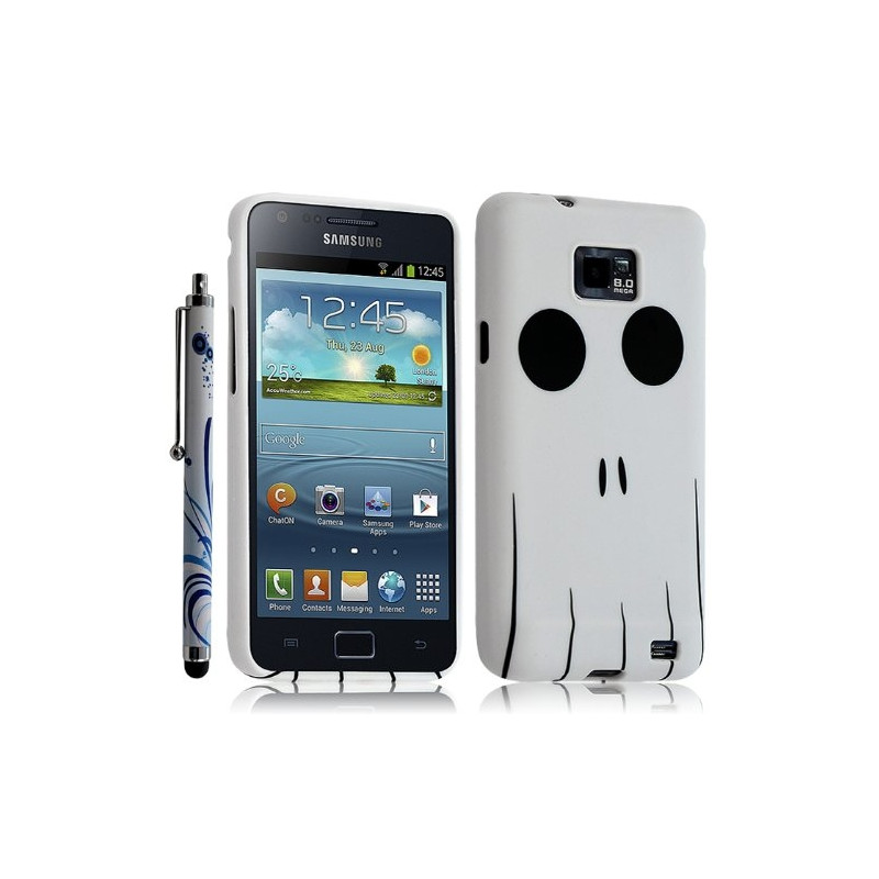 Housse Coque pour Samsung Galaxy S2 Motif KJ15 + Stylet