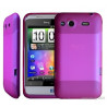 housse étui coque gel rose fuchsia pour HTC Salsa + film de protection