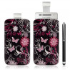 Housse coque étui pochette pour Sony Ericsson Xperia X8 avec motif + Stylet luxe