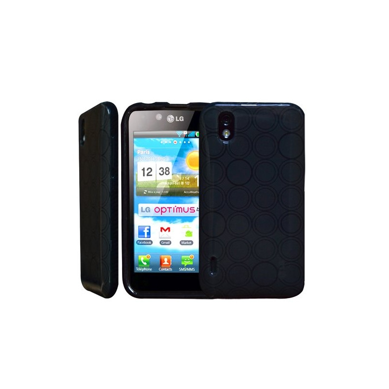 Housse étui coque en gel noir pour le LG Optimus Black