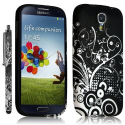 Housse Coque pour Samsung Galaxy S4 avec motif HF18 + Stylet