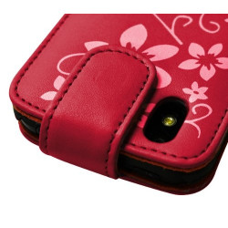 Housse coque étui fleur rouge pour LG Optimus Black + film protecteur