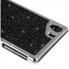 Housse Etui Coque Rigide Paillette Noir pour Sony Xperia Z1