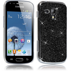 Housse Coque Rigide Paillette  pour Samsung Galaxy Trend couleur Noir