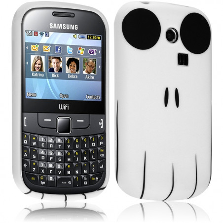 Housse coque etui gel pour Samsung Chat 335 S3350 avec motif KJ15