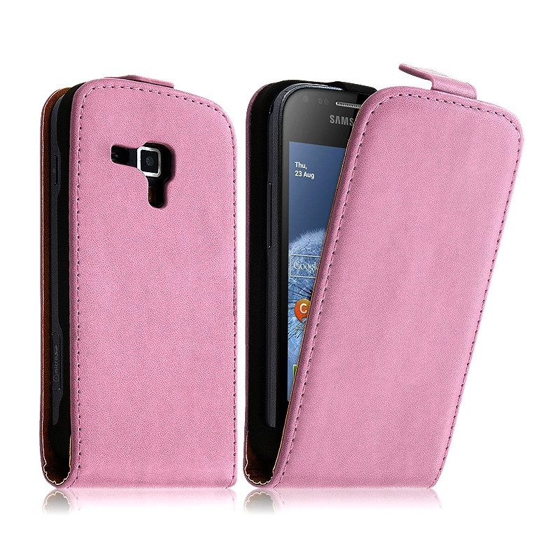 Housse Coque Etui pour Samsung Galaxy S Duos S7562 Couleur Rose Fushia