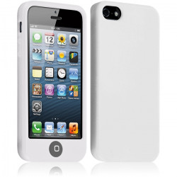 Housse Etui Coque Silicone pour Apple Iphone 5 / 5S Couleur Blanc