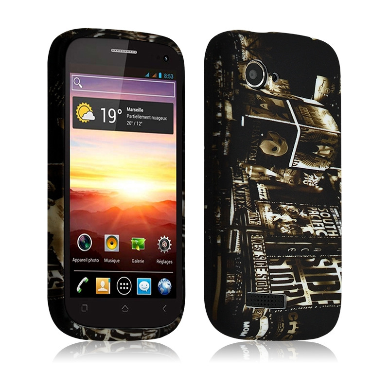 Housse Etui Coque Semi-rigide pour Wiko Cink Slim avec motif KJ25