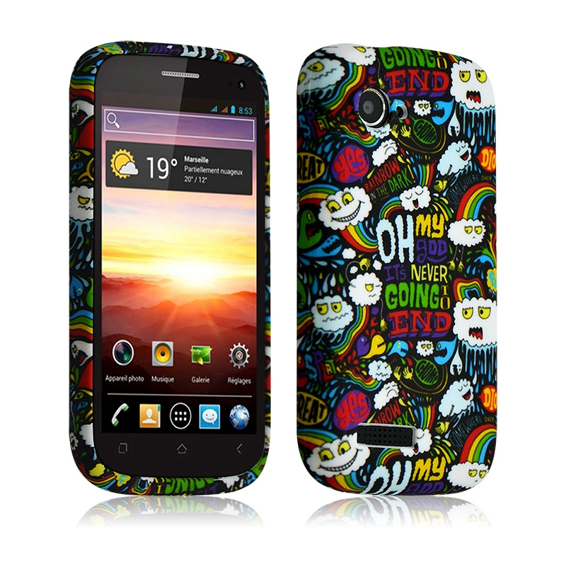 Housse Etui Coque Semi-rigide pour Wiko Cink Slim avec motif LM18