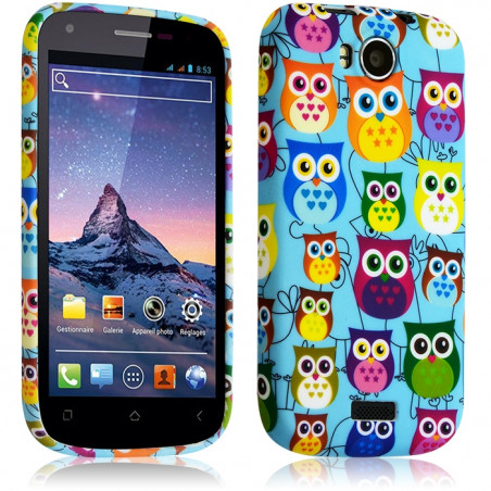 Housse Etui Coque Semi-rigide pour Wiko Cink Peax avec motif KJ23