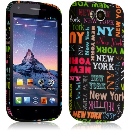 Housse Etui Coque Semi-rigide pour Wiko Cink Peax avec motif LM20