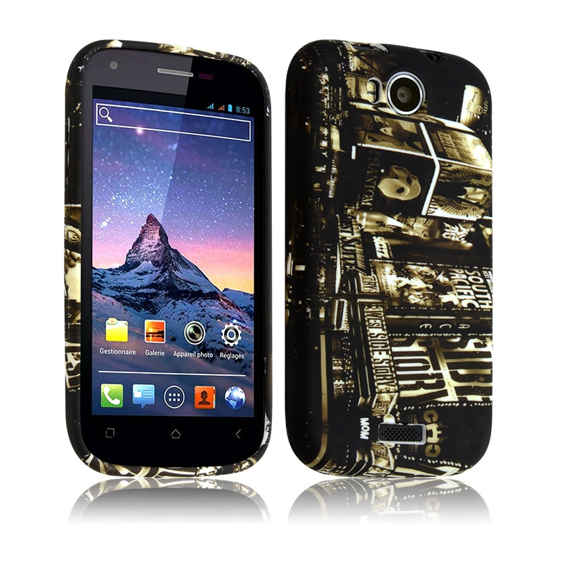 Housse Etui Coque Semi-rigide pour Wiko Cink Peax avec motif KJ25