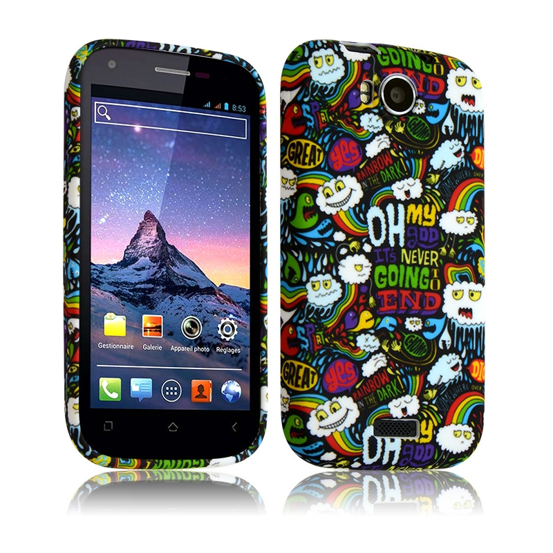 Housse Etui Coque Semi-rigide pour Wiko Cink Peax avec motif LM18