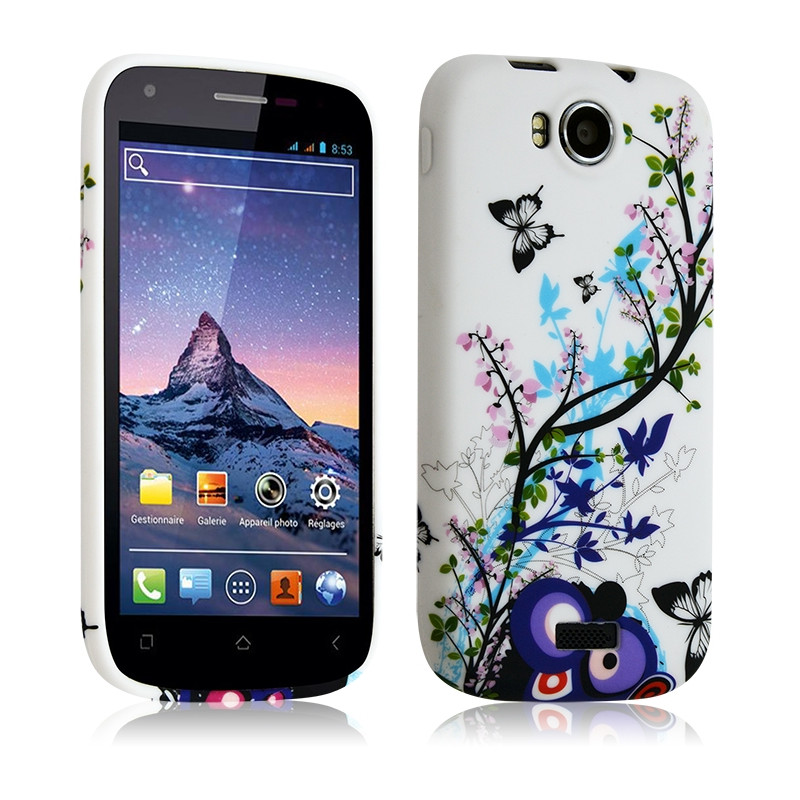 Housse Etui Coque Semi-rigide pour Wiko Cink Peax 2 avec motif HF01