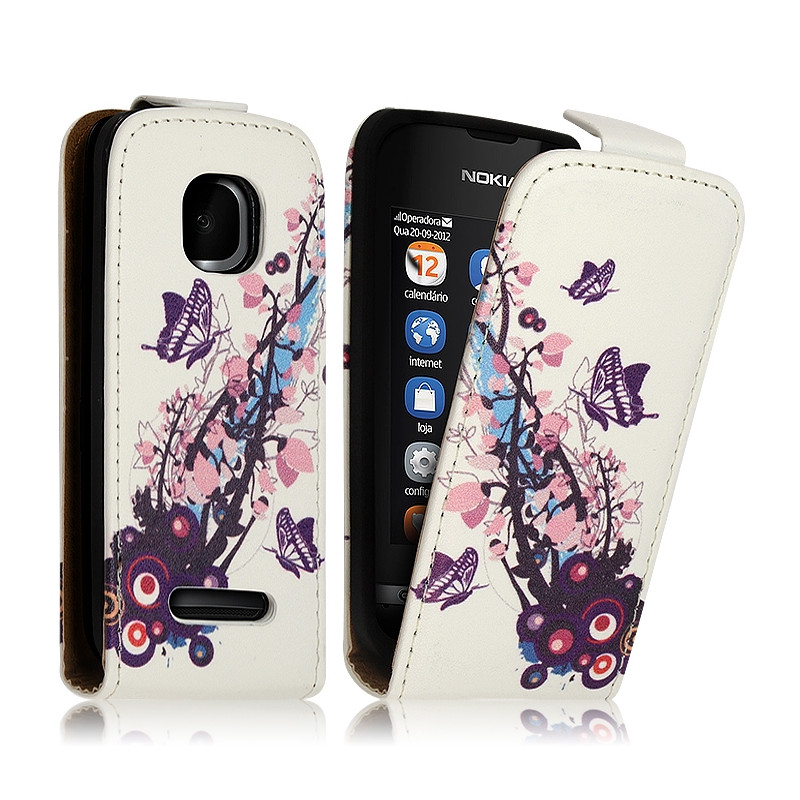Housse Coque Etui pour Nokia Asha 311 motif HF01