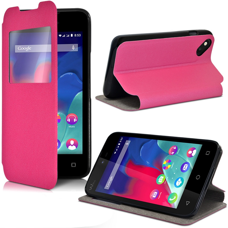 Etui à Rabat Couleur Rose (Ref.7-A) pour Wiko View 2 Plus - Coque et étui téléphone mobile - Achat & prix Etui à Rabat Couleur Rose (Ref.7-A) pour Wiko View 2 Plus - Coque et étui téléphone mobile - Achat & prix