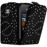Housse Etui de Protection avec Diamant pour Samsung Galaxy Y S5360
