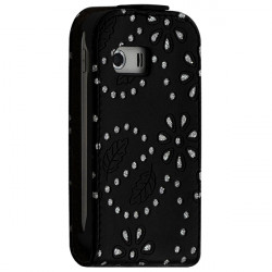 Housse Etui de Protection avec Diamant pour Samsung Galaxy Y S5360