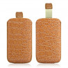 Housse Coque Etui Pochette Style Croco Couleur Ocre pour Nokia 108 Dual Sim
