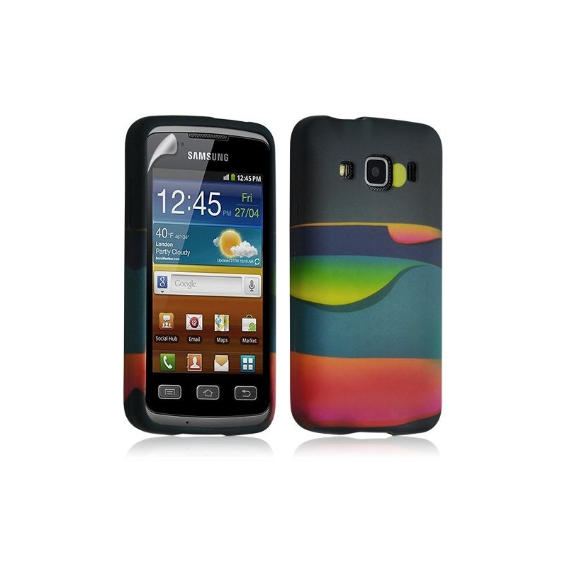 Housse coque étui gel pour Samsung Galaxy XCOVER S5690 motif LM04 + Film protecteur