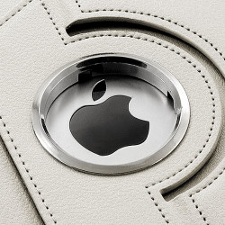 Housse Etui Anneau style Chrome pour Apple IPad 2, Ipad 3, Ipad 4 et Ipad Retina avec Rotation 360° Couleur Blanc