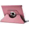 Housse Etui Anneau style Chrome pour Apple IPad 2, Ipad 3, Ipad 4 et Ipad Retina avec Rotation 360° Couleur Rose Pale