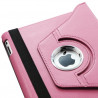 Housse Etui Anneau style Chrome pour Apple IPad 2, Ipad 3, Ipad 4 et Ipad Retina avec Rotation 360° Couleur Rose Pale