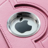 Housse Etui Anneau style Chrome pour Apple IPad 2, Ipad 3, Ipad 4 et Ipad Retina avec Rotation 360° Couleur Rose Pale