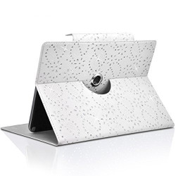 Etui Diamant Universel S couleur blanc pour Logicom M bot Tab 70