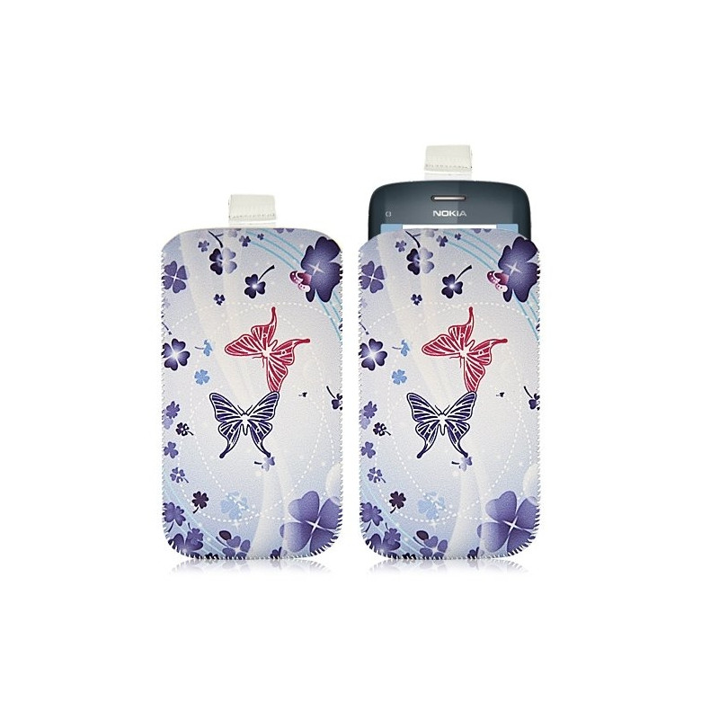 Housse coque étui pochette pour Nokia C3 avec motif HF06